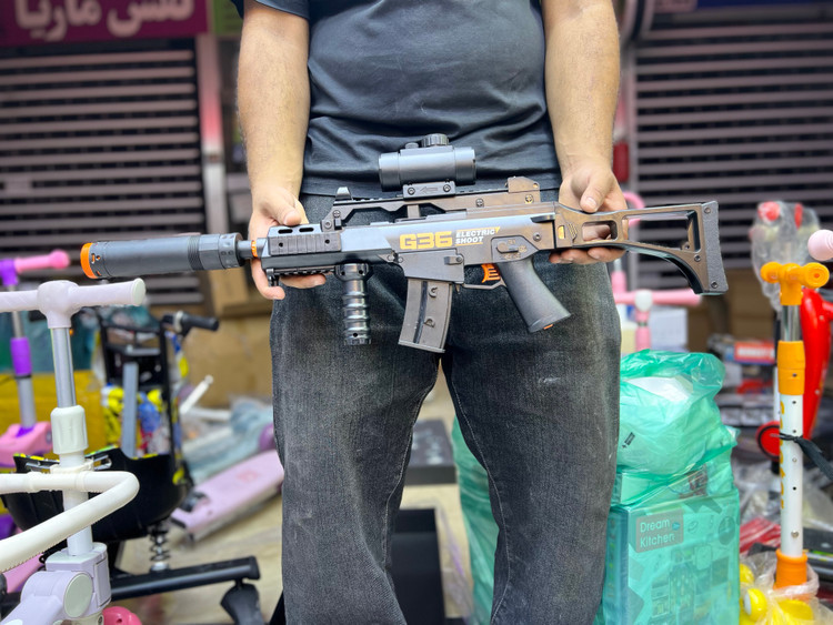 تفنگ تیر ژلهای مدل G36C شارژی با خشاب و تیر