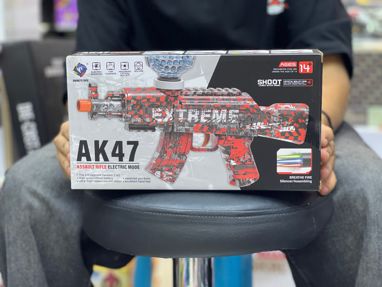 تفنگ تیر ژله ای شارژی AK47